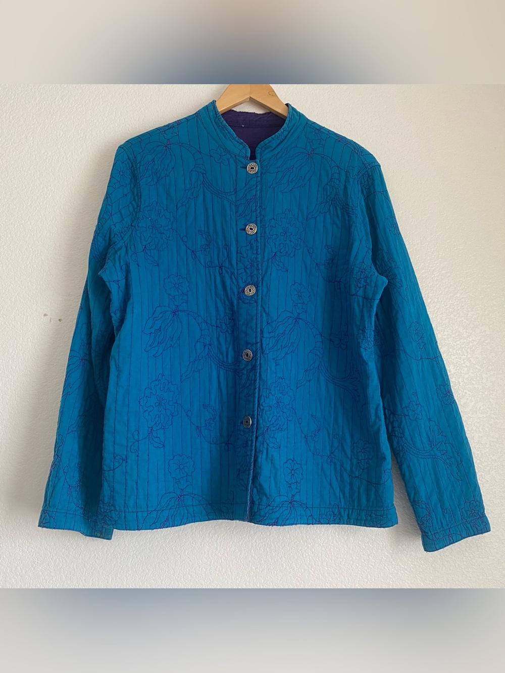 Vintage quilted jacket, L